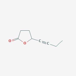 molecular formula C8H10O2 B149887 5-But-1-ynyloxolan-2-one CAS No. 133399-88-9