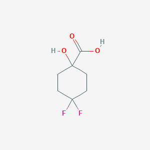 4,4-Difluoro-1-hydroxycyclohexane-1-carboxylic acid