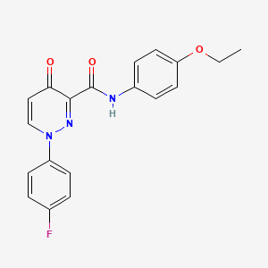 molecular formula C19H16FN3O3 B14988710 N-(4-ethoxyphenyl)-1-(4-fluorophenyl)-4-oxo-1,4-dihydropyridazine-3-carboxamide 