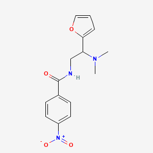 N-[2-(dimethylamino)-2-(furan-2-yl)ethyl]-4-nitrobenzamide