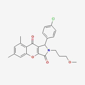 1-(4-Chlorophenyl)-2-(3-methoxypropyl)-6,8-dimethyl-1,2-dihydrochromeno[2,3-c]pyrrole-3,9-dione