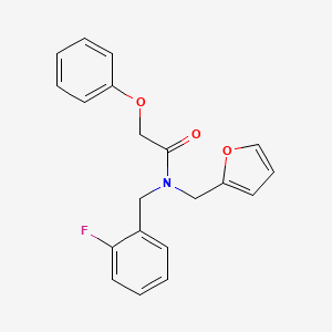 molecular formula C20H18FNO3 B14988771 N-(2-fluorobenzyl)-N-(furan-2-ylmethyl)-2-phenoxyacetamide 