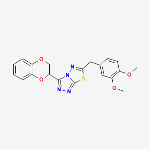 3-(2,3-Dihydro-1,4-benzodioxin-2-yl)-6-(3,4-dimethoxybenzyl)[1,2,4]triazolo[3,4-b][1,3,4]thiadiazole