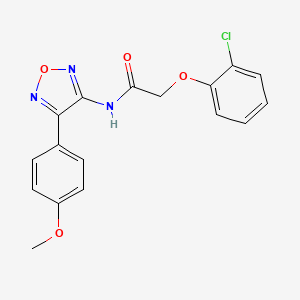 2-(2-chlorophenoxy)-N-[4-(4-methoxyphenyl)-1,2,5-oxadiazol-3-yl]acetamide