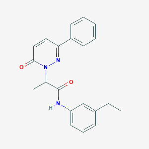 N-(3-ethylphenyl)-2-(6-oxo-3-phenylpyridazin-1(6H)-yl)propanamide