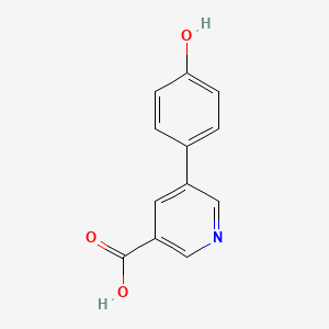 molecular formula C12H9NO3 B1498888 5-(4-Hydroxyphenyl)nicotinic acid CAS No. 1181566-40-4