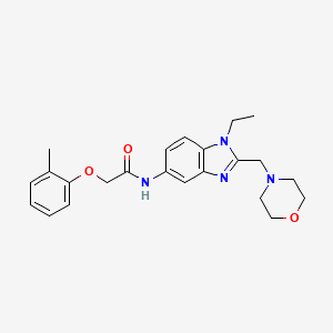 N-[1-ethyl-2-(morpholin-4-ylmethyl)-1H-benzimidazol-5-yl]-2-(2-methylphenoxy)acetamide