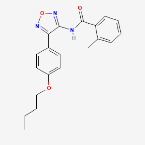 N-[4-(4-butoxyphenyl)-1,2,5-oxadiazol-3-yl]-2-methylbenzamide