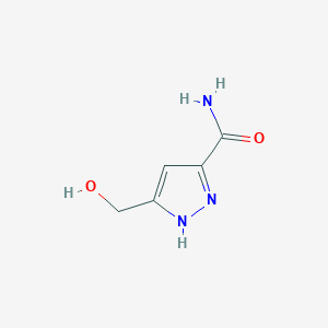 molecular formula C5H7N3O2 B1498893 5-(Hydroxymethyl)-1H-pyrazole-3-carboxamide CAS No. 71083-83-5