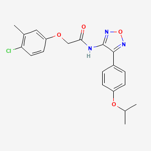 2-(4-chloro-3-methylphenoxy)-N-{4-[4-(propan-2-yloxy)phenyl]-1,2,5-oxadiazol-3-yl}acetamide