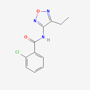 2-chloro-N-(4-ethyl-1,2,5-oxadiazol-3-yl)benzamide