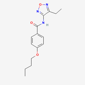 4-butoxy-N-(4-ethyl-1,2,5-oxadiazol-3-yl)benzamide