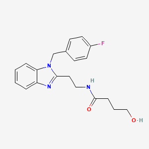 N-{2-[1-(4-fluorobenzyl)-1H-benzimidazol-2-yl]ethyl}-4-hydroxybutanamide