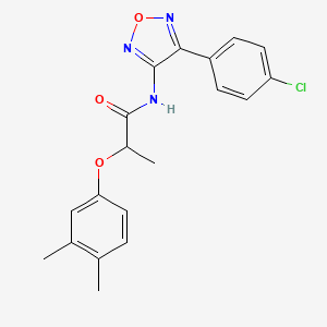 N-[4-(4-chlorophenyl)-1,2,5-oxadiazol-3-yl]-2-(3,4-dimethylphenoxy)propanamide