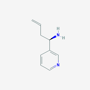 molecular formula C9H12N2 B149890 (R)-1-Pyridin-3-yl-but-3-enylamine CAS No. 132313-08-7