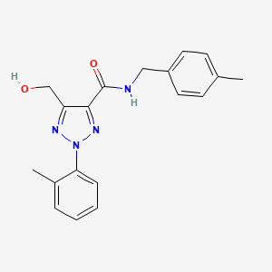 molecular formula C19H20N4O2 B14989016 5-(hydroxymethyl)-N-(4-methylbenzyl)-2-(2-methylphenyl)-2H-1,2,3-triazole-4-carboxamide 