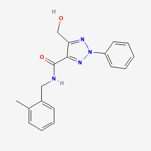 5-(hydroxymethyl)-N-(2-methylbenzyl)-2-phenyl-2H-1,2,3-triazole-4-carboxamide