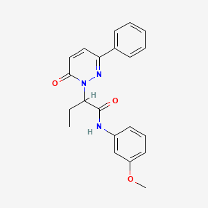 N-(3-methoxyphenyl)-2-(6-oxo-3-phenylpyridazin-1(6H)-yl)butanamide