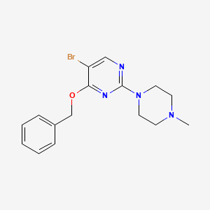 4-(Benzyloxy)-5-bromo-2-(4-methylpiperazin-1-YL)pyrimidine