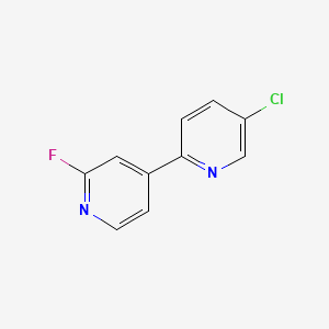 molecular formula C10H6ClFN2 B1498910 5-Chloro-2'-fluoro-2,4'-bipyridine CAS No. 942206-11-3