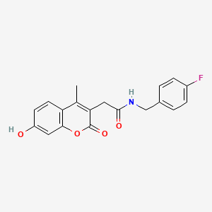 N-(4-fluorobenzyl)-2-(7-hydroxy-4-methyl-2-oxo-2H-chromen-3-yl)acetamide