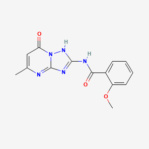 N-(7-hydroxy-5-methyl[1,2,4]triazolo[1,5-a]pyrimidin-2-yl)-2-methoxybenzamide