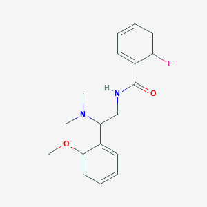 N-[2-(dimethylamino)-2-(2-methoxyphenyl)ethyl]-2-fluorobenzamide