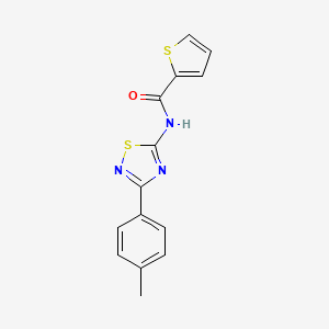 N-[3-(4-methylphenyl)-1,2,4-thiadiazol-5-yl]thiophene-2-carboxamide