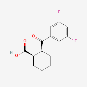 cis-2-(3,5-Difluorobenzoyl)cyclohexane-1-carboxylic acid