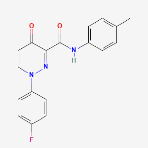 1-(4-fluorophenyl)-N-(4-methylphenyl)-4-oxo-1,4-dihydropyridazine-3-carboxamide