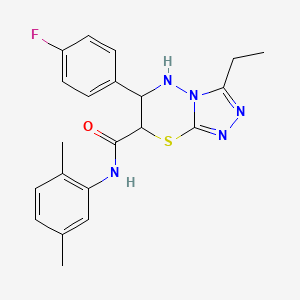 N-(2,5-dimethylphenyl)-3-ethyl-6-(4-fluorophenyl)-6,7-dihydro-5H-[1,2,4]triazolo[3,4-b][1,3,4]thiadiazine-7-carboxamide