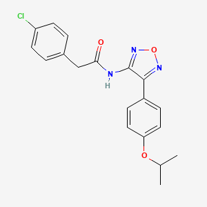 2-(4-chlorophenyl)-N-{4-[4-(propan-2-yloxy)phenyl]-1,2,5-oxadiazol-3-yl}acetamide