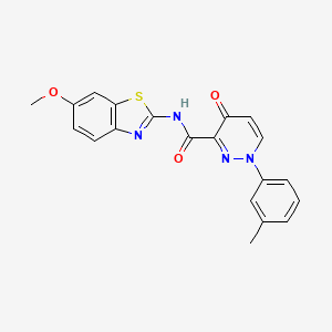 N-(6-methoxy-1,3-benzothiazol-2-yl)-1-(3-methylphenyl)-4-oxo-1,4-dihydropyridazine-3-carboxamide