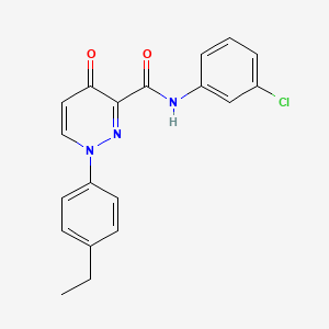 molecular formula C19H16ClN3O2 B14989199 N-(3-chlorophenyl)-1-(4-ethylphenyl)-4-oxo-1,4-dihydropyridazine-3-carboxamide 