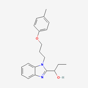 1-{1-[3-(4-methylphenoxy)propyl]-1H-benzimidazol-2-yl}propan-1-ol