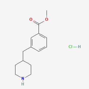 molecular formula C14H20ClNO2 B1498921 Methyl 3-(piperidin-4-ylmethyl)benzoate hydrochloride CAS No. 1170373-83-7