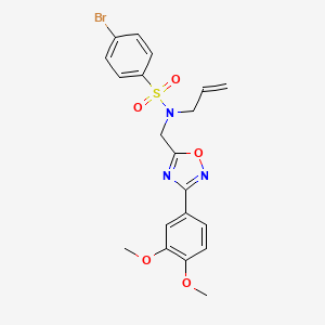 4-bromo-N-{[3-(3,4-dimethoxyphenyl)-1,2,4-oxadiazol-5-yl]methyl}-N-(prop-2-en-1-yl)benzenesulfonamide