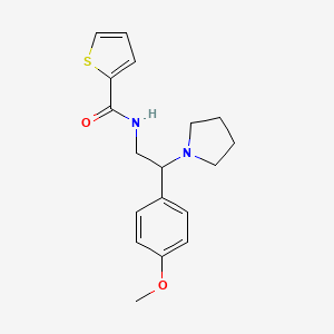 N-[2-(4-methoxyphenyl)-2-(pyrrolidin-1-yl)ethyl]thiophene-2-carboxamide