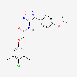 2-(4-chloro-3,5-dimethylphenoxy)-N-{4-[4-(propan-2-yloxy)phenyl]-1,2,5-oxadiazol-3-yl}acetamide