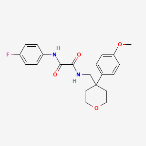 N'-(4-Fluorophenyl)-N-{[4-(4-methoxyphenyl)oxan-4-YL]methyl}ethanediamide