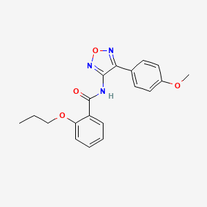 molecular formula C19H19N3O4 B14989312 N-[4-(4-methoxyphenyl)-1,2,5-oxadiazol-3-yl]-2-propoxybenzamide 