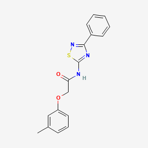 molecular formula C17H15N3O2S B14989313 2-(3-methylphenoxy)-N-(3-phenyl-1,2,4-thiadiazol-5-yl)acetamide 