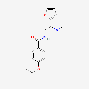 N-[2-(dimethylamino)-2-(furan-2-yl)ethyl]-4-(propan-2-yloxy)benzamide