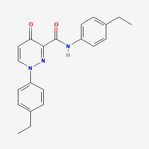 N,1-bis(4-ethylphenyl)-4-oxo-1,4-dihydropyridazine-3-carboxamide