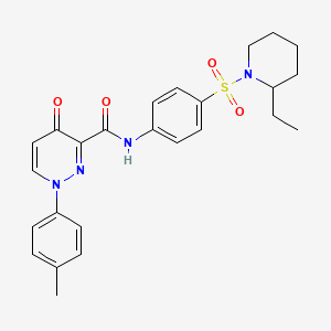 N-{4-[(2-ethylpiperidin-1-yl)sulfonyl]phenyl}-1-(4-methylphenyl)-4-oxo-1,4-dihydropyridazine-3-carboxamide