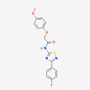 molecular formula C17H14FN3O3S B14989366 N-[3-(4-fluorophenyl)-1,2,4-thiadiazol-5-yl]-2-(4-methoxyphenoxy)acetamide 