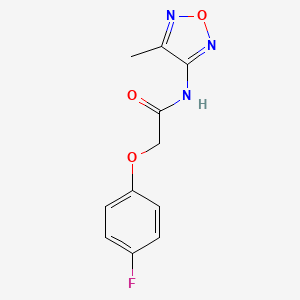 2-(4-fluorophenoxy)-N-(4-methyl-1,2,5-oxadiazol-3-yl)acetamide