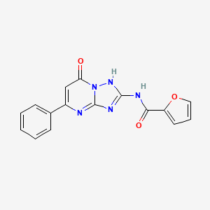 N-{7-Hydroxy-5-phenyl-[1,2,4]triazolo[1,5-A]pyrimidin-2-YL}furan-2-carboxamide