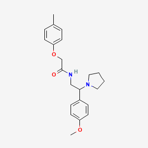 N-[2-(4-methoxyphenyl)-2-(pyrrolidin-1-yl)ethyl]-2-(4-methylphenoxy)acetamide