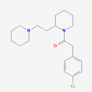 1-[(4-Chlorophenyl)acetyl]-2-(2-piperidin-1-ylethyl)piperidine